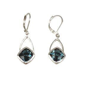New Karis STS Tourmaline Tone Dangle Drop Earrings Lever Back Nature Elegant